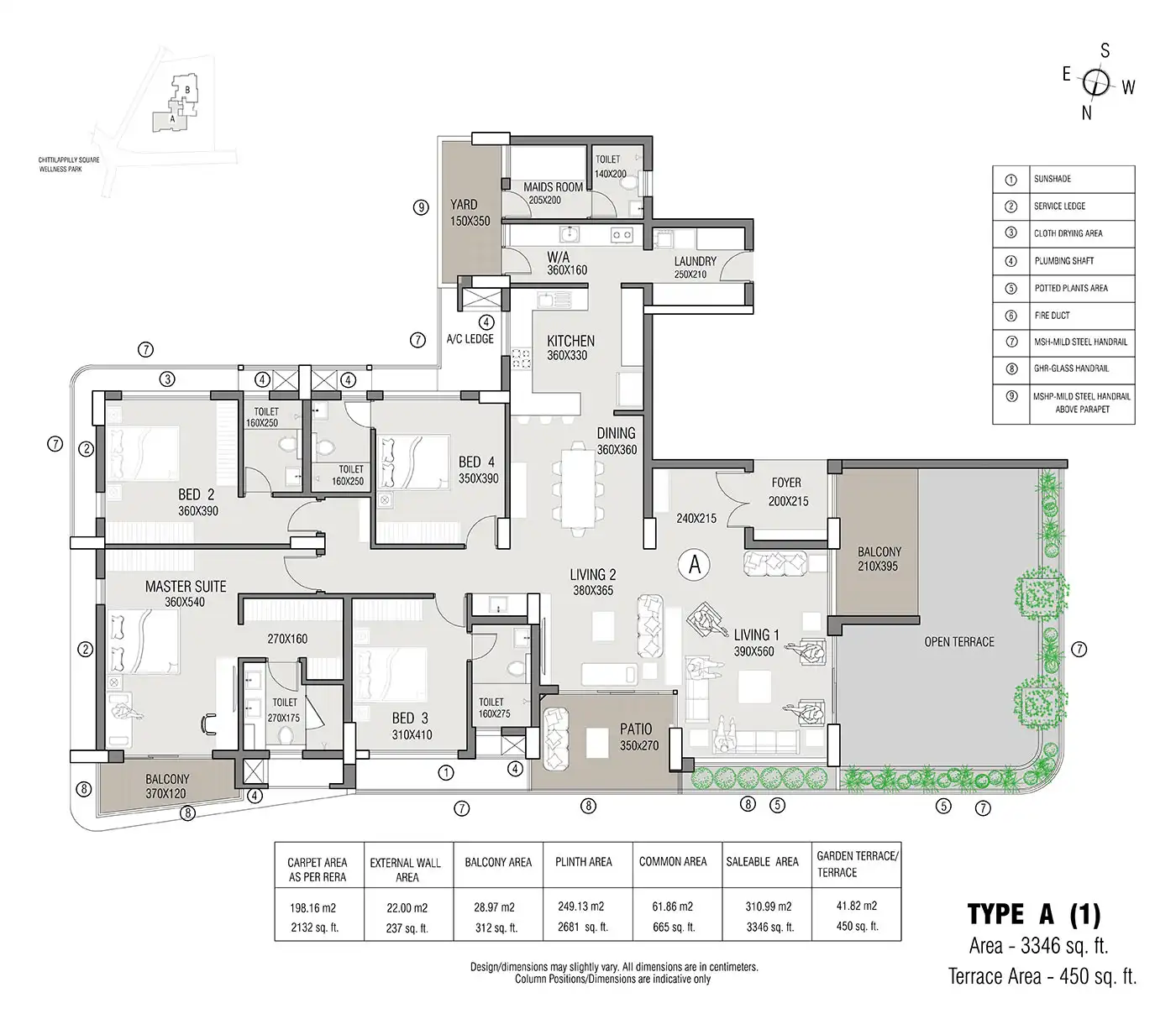 Premium 3 BHK layout at Hiranandani Hinjewadi, North Hinjewadi