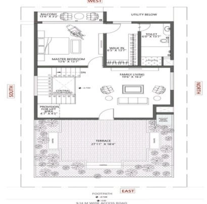 Alternate floor plan at Hiranandani Krisala Della Township Pune