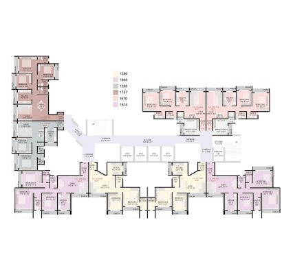 Sample floor plan at Hiranandani Krisala Della Township Pune