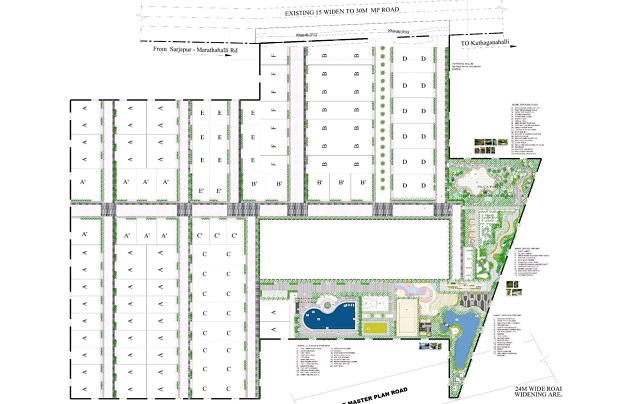 Master plan layout of Hiranandani Krisala Della Township Pune