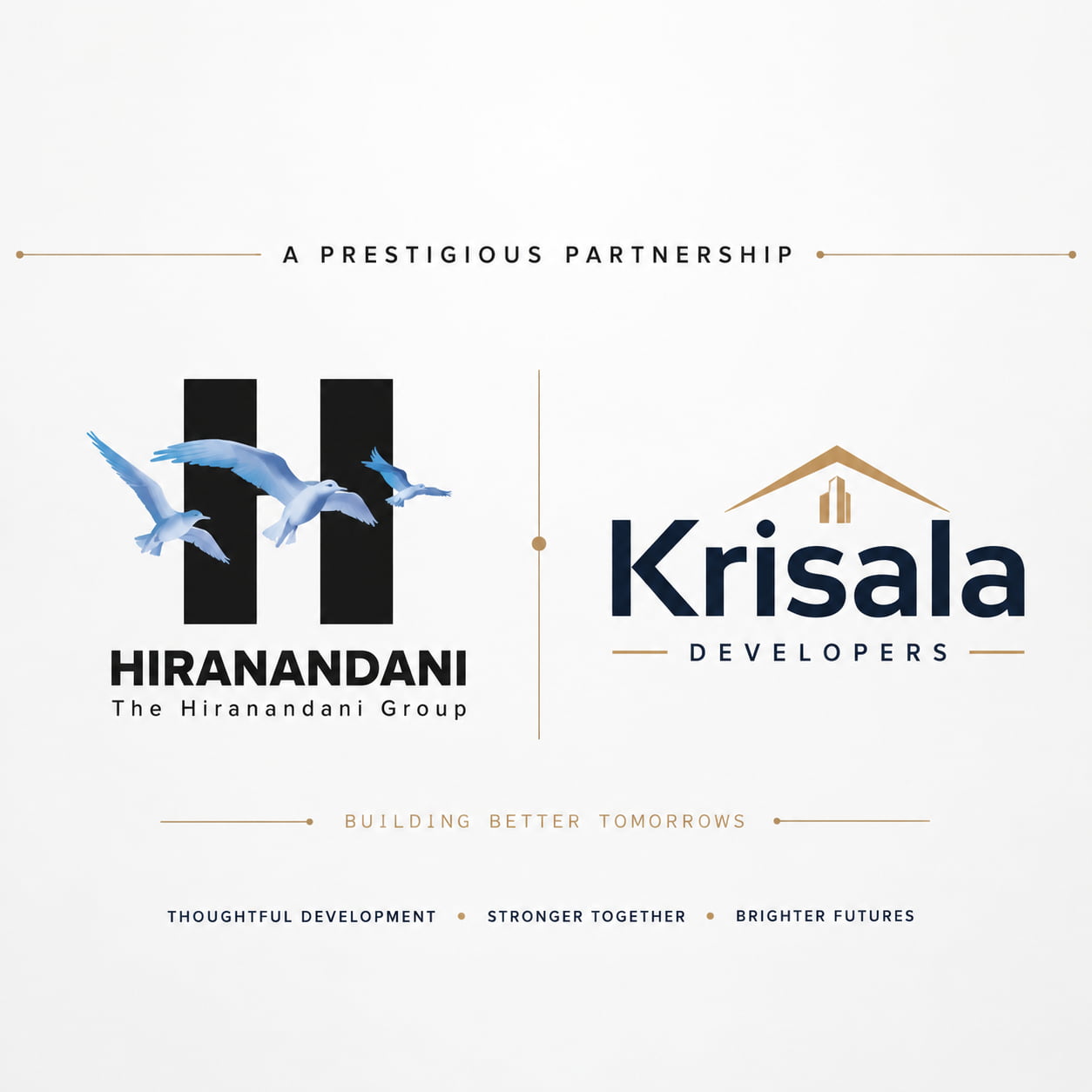 Hiranandani Group and Krisala Developers official logo